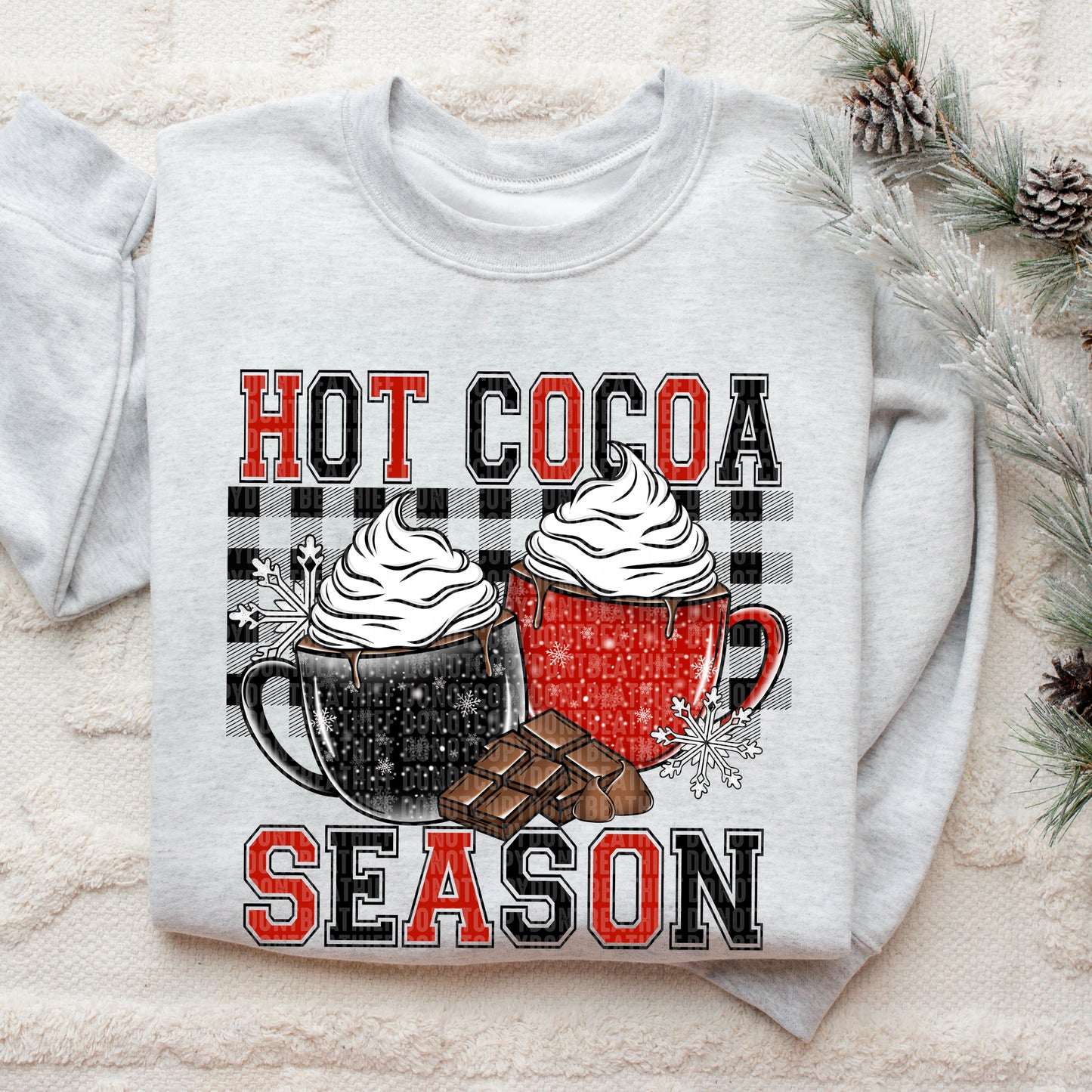 Hot Cocoa Season Buffalo Plaid