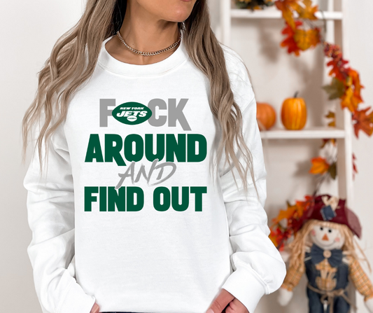F Around and Find Out Jets DTF Transfer