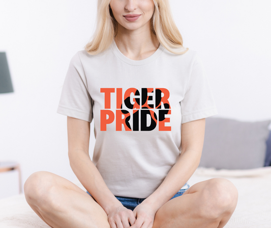 Tiger Pride Black and Orange DTF Transfer