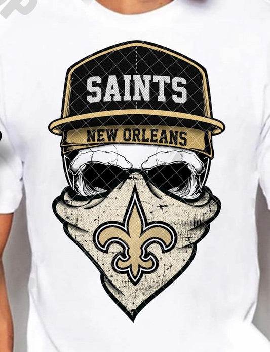 New Orleans Saints Skull Bandana