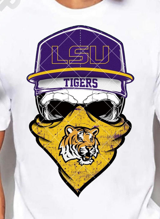 LSU Tigers Skull Bandana