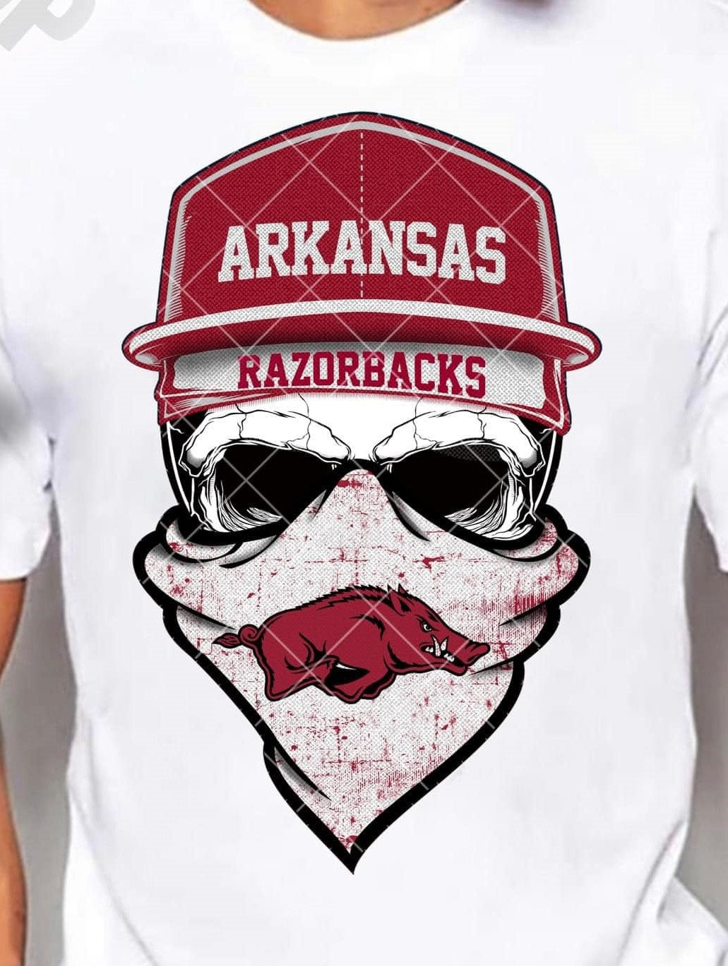 Arkansas Razorbacks Skull Bandana