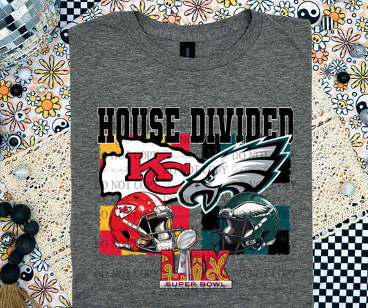 2025 Super Bowl LIX House Divided Eagles Chiefs