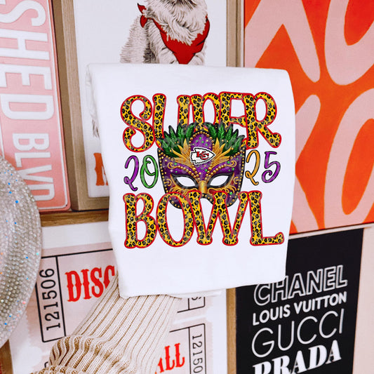 Superbowl Chiefs Mardi Gras Mask