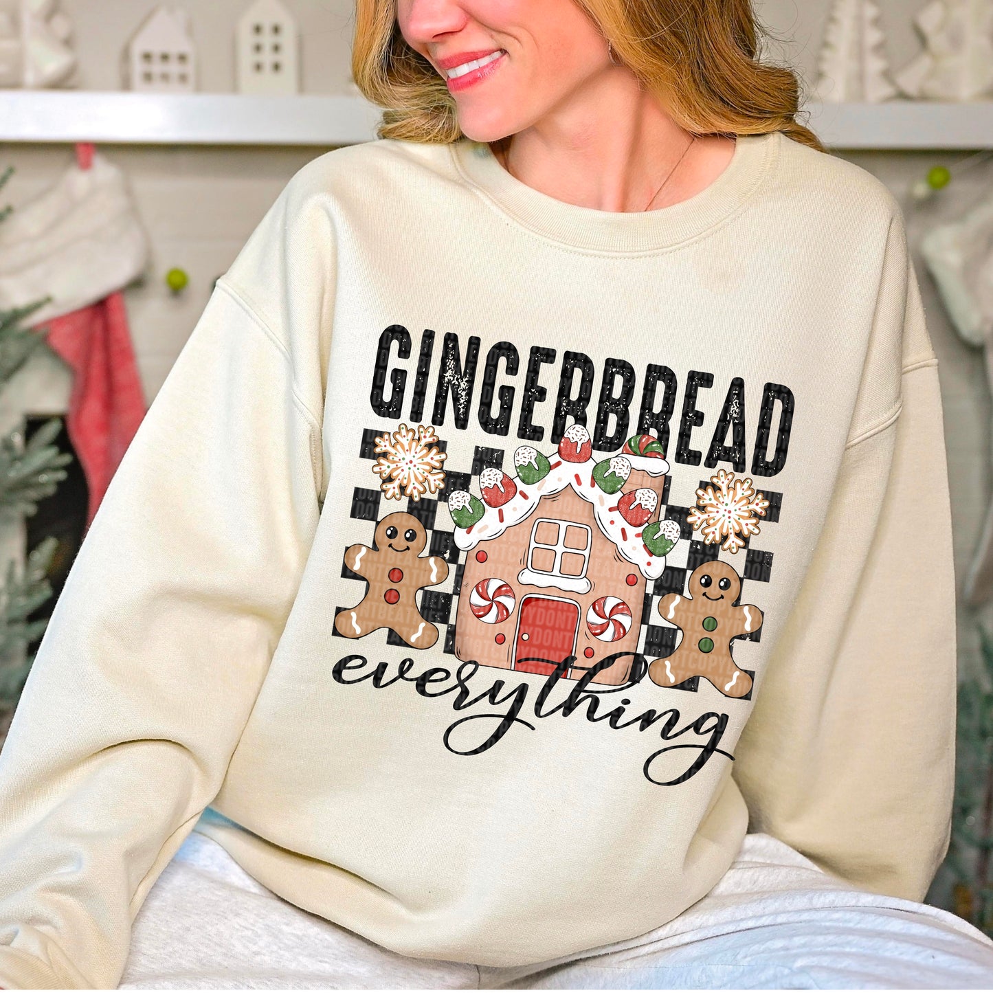 Gingerbread Everything Checkered