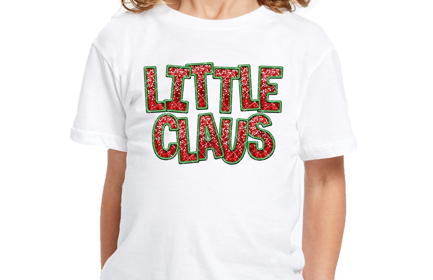 Little Claus Glitter DTF Transfer