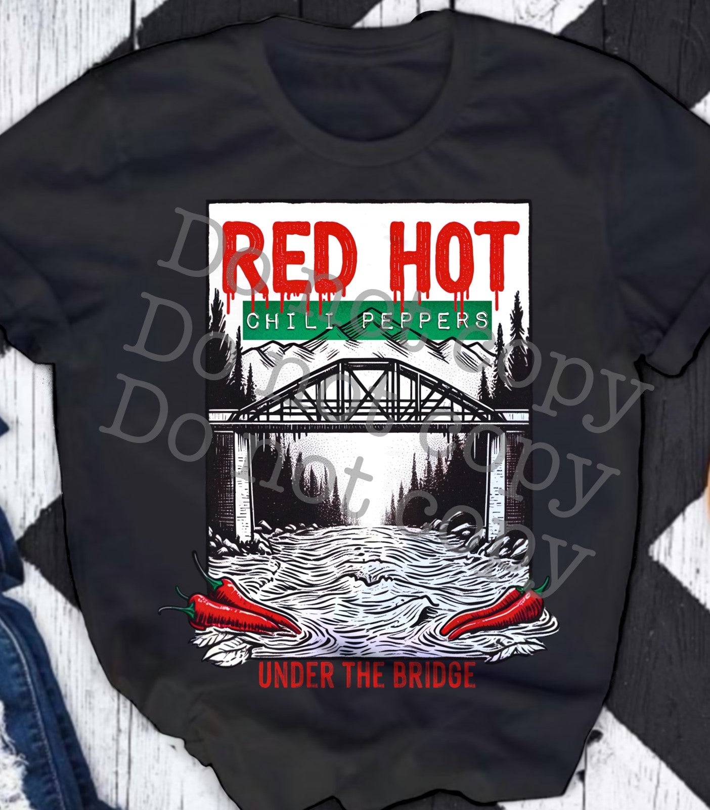 Red Hot Chili Peppers Under The Bridge DTF Transfer