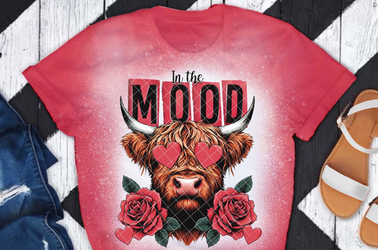 In the Mood Valentine Cow DTF Transfer