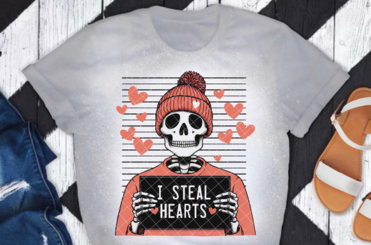 I Steal Hearts Mugshot DTF Transfer