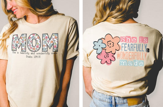 Floral Mom (and Others) FRONT ONLY DTF Transfer