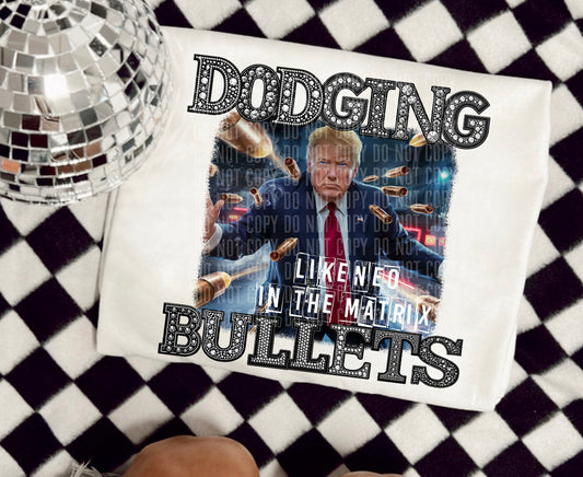 Dodging Bullets Rhinestone Bling