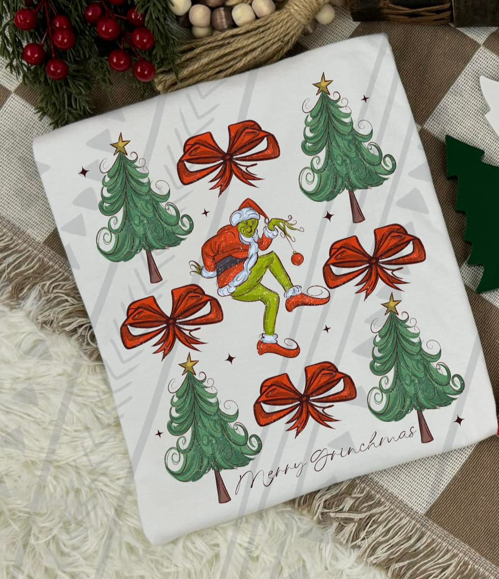 Green Guy Coquette Christmas Collage