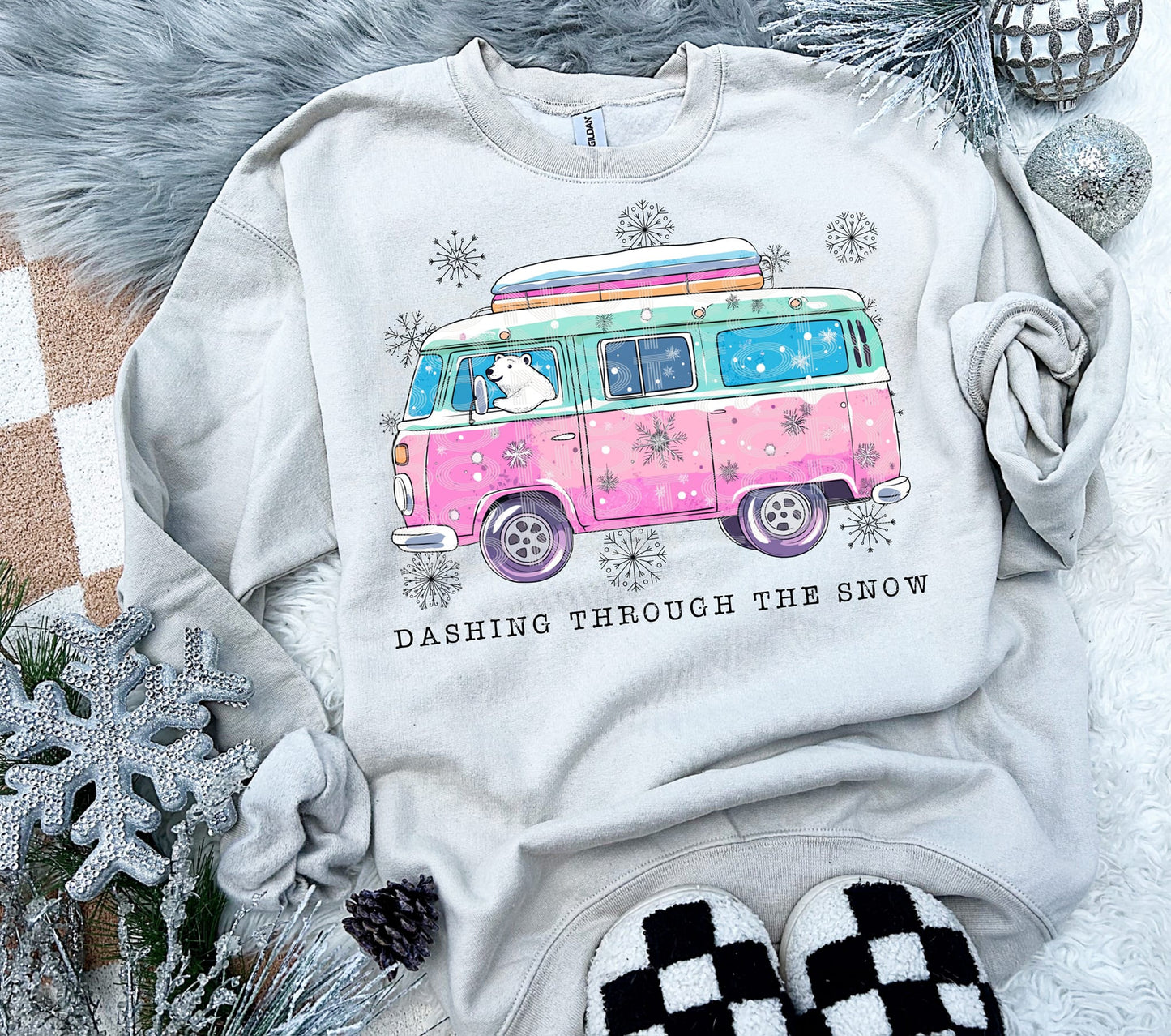 Dashing Through the Snow Polar Bear Van