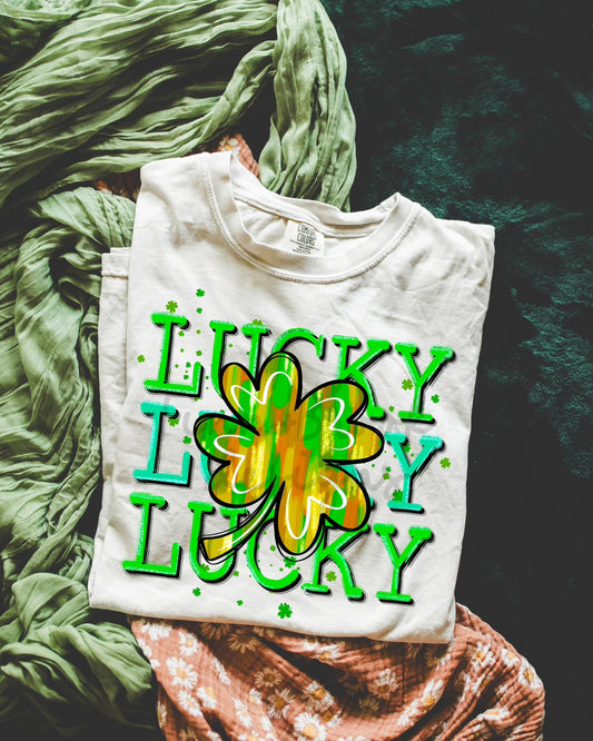 Lucky Shamrock Brushstrokes 4