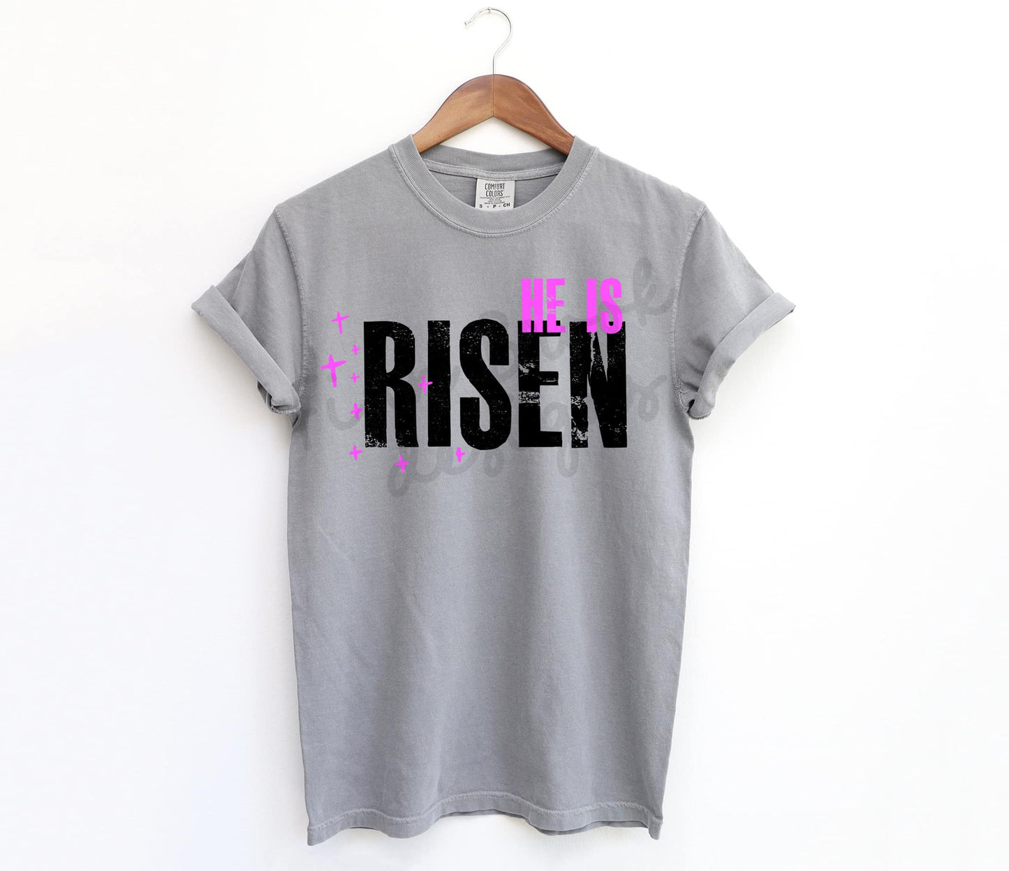 He Is Risen Pink