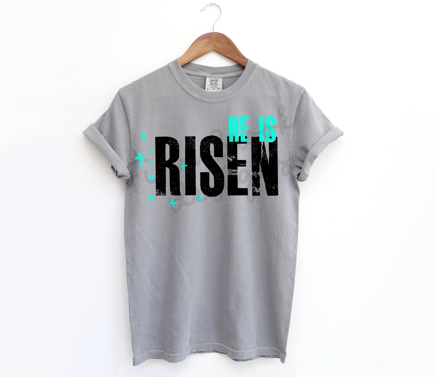 He Is Risen Blue