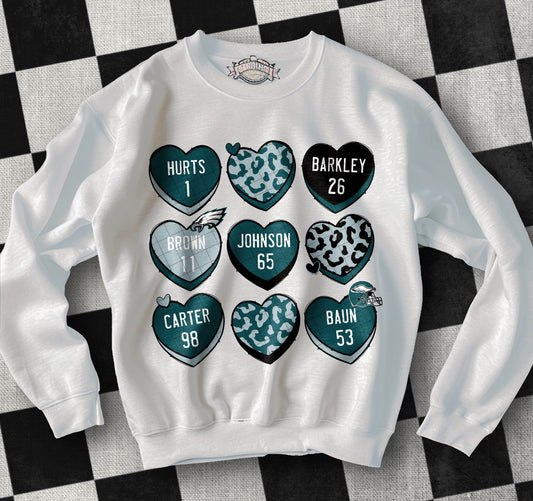 Philadelphia Eagles Valentine Heart Collage