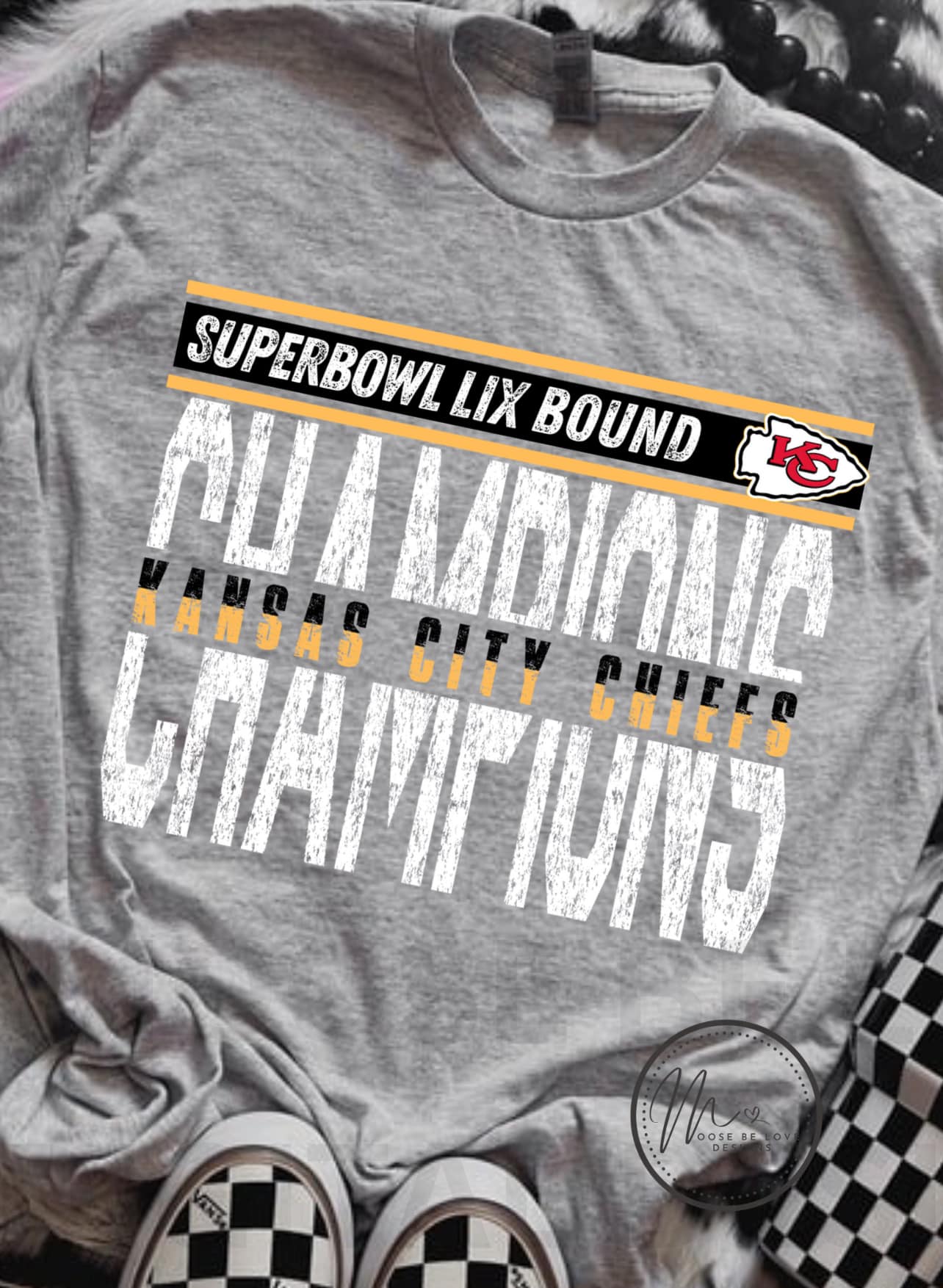 Kansas City Chiefs Super Bowl Bound Distressed