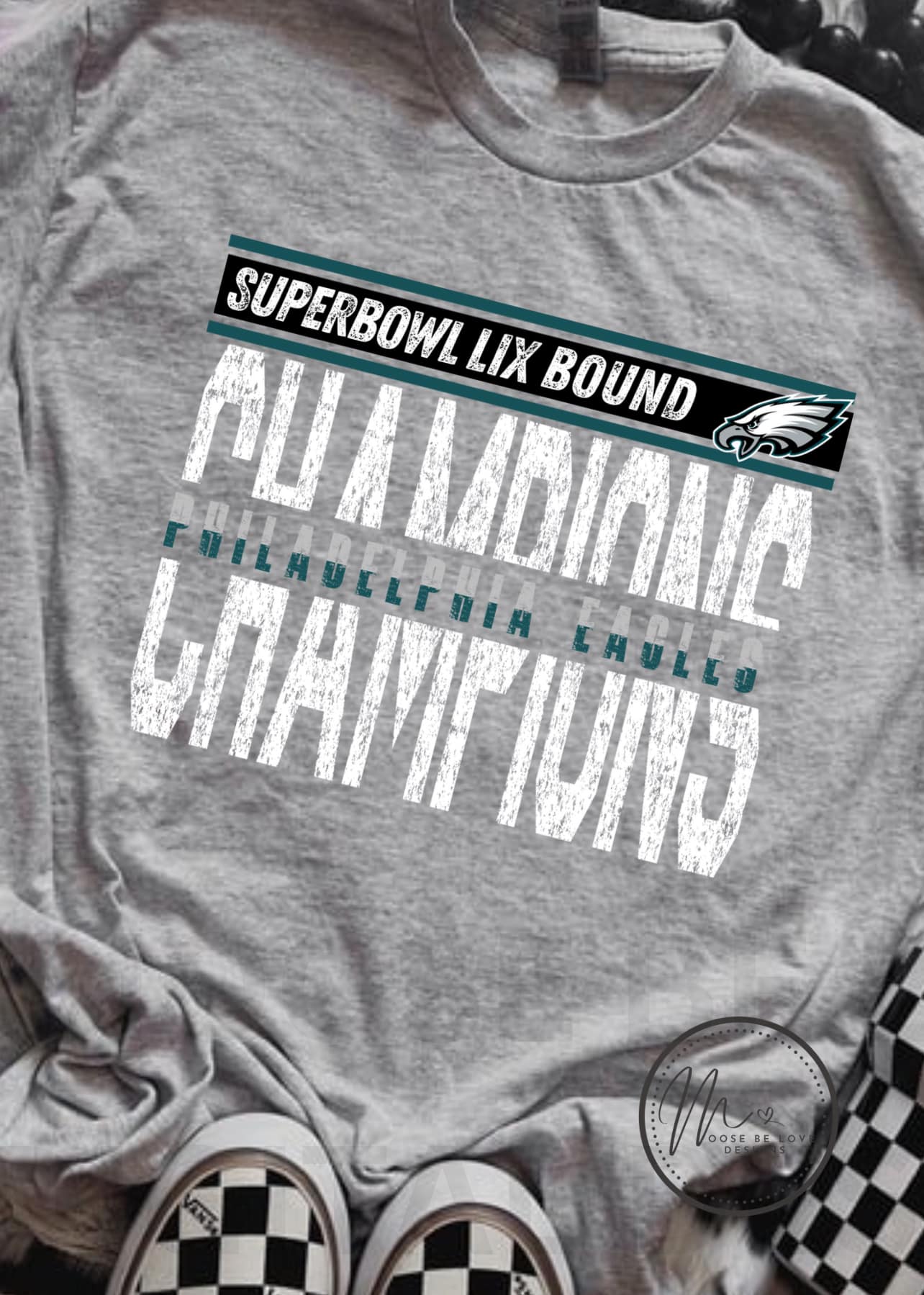 Philadelphia Eagles Super Bowl Bound Distressed