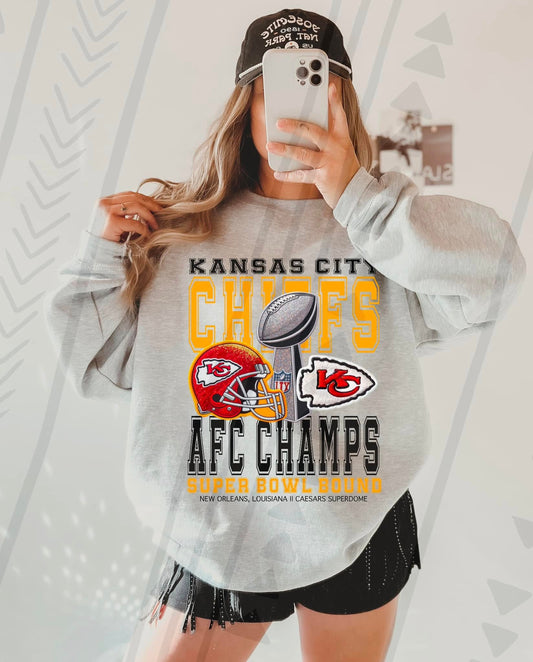 Chiefs AFC Champions Super Bowl Bound