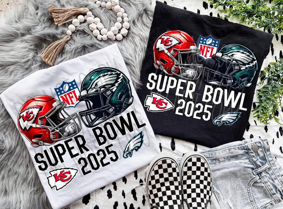 Chiefs Eagles 2025 Super Bowl LIX White