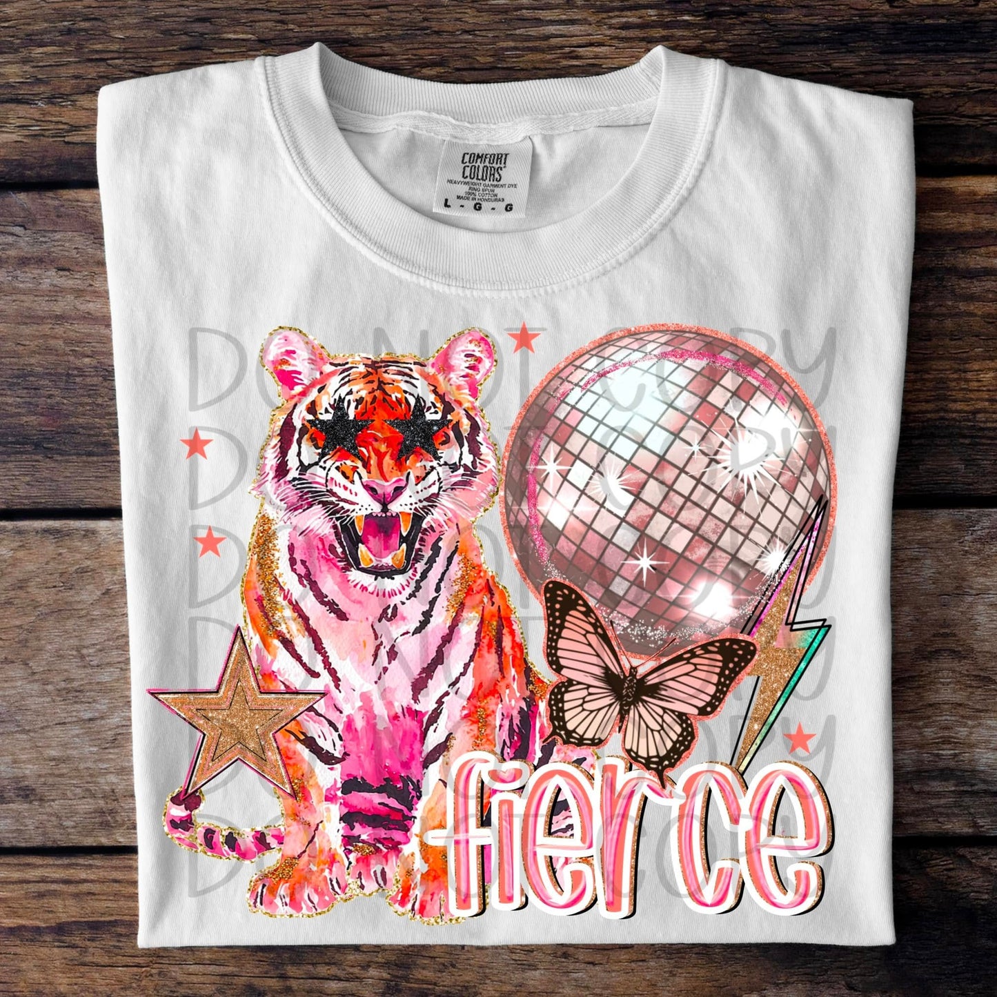 Pink Fierce Tiger Collage