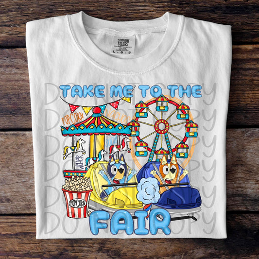 Take Me to the Fair Blue Dog