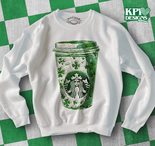 Faux Embroidery Starbucks