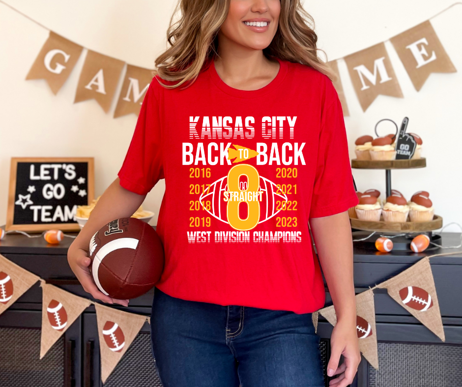 Kansas City Chiefs Back to Back Champs DTF Transfer