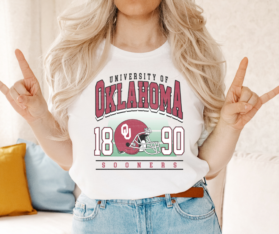 University of Oklahoma Sooners 1890 DTF Transfer