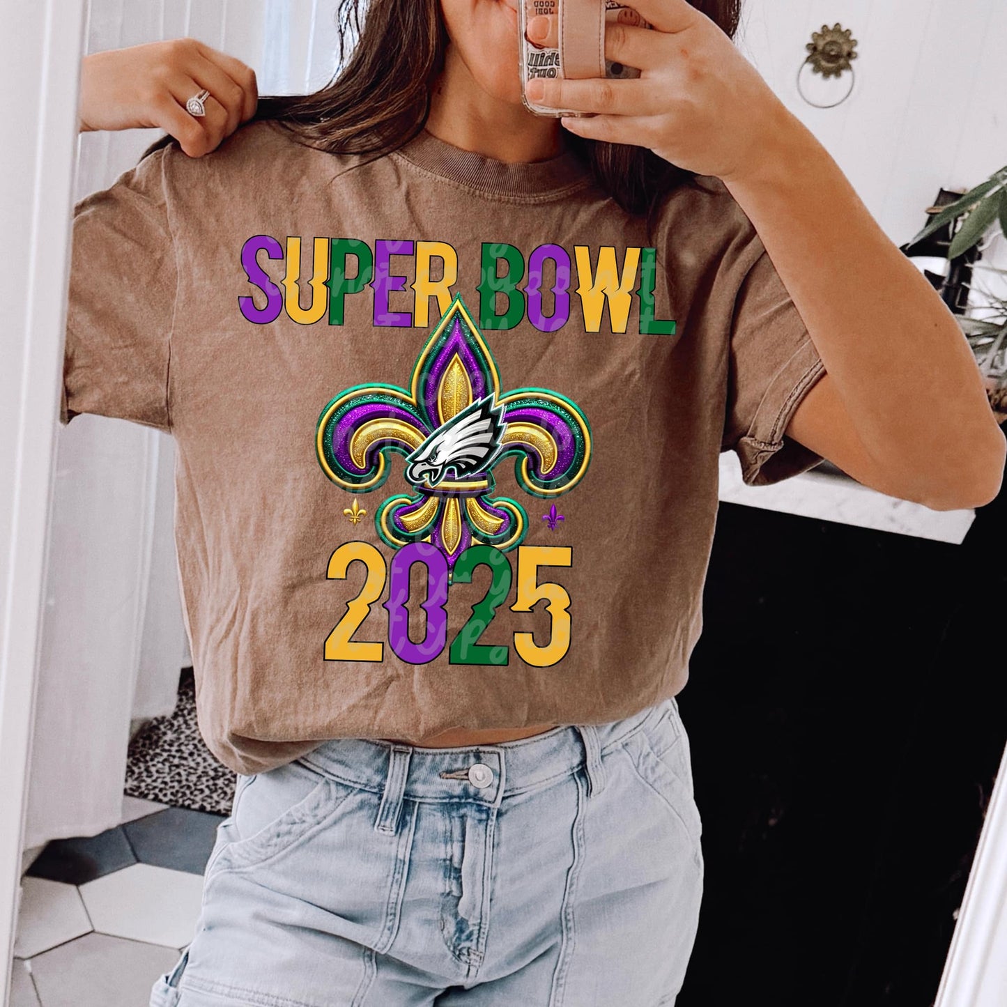 Superbowl Eagles Mardi Gras Fleur