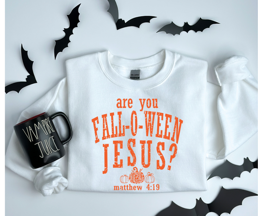 Are You Fall-o-Ween Jesus DTF Transfer