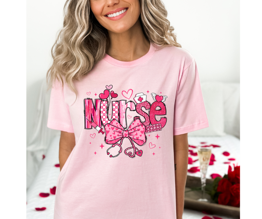 Pink Coquette Valentine Nurse