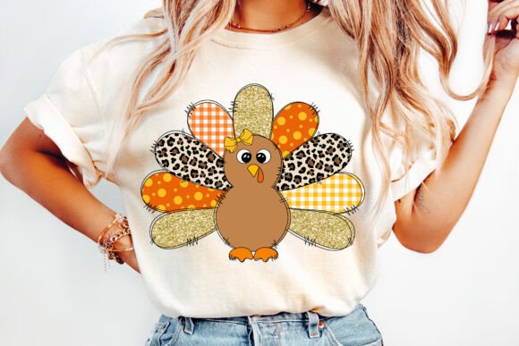 Faux Glitter Leopard Turkey