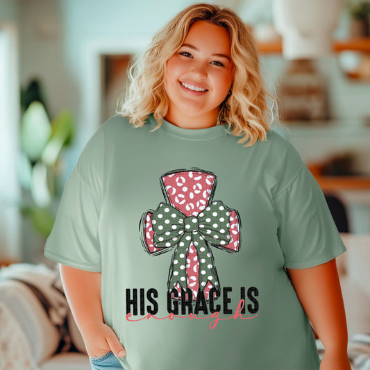 His Grace Is Enough Leopard Dotted