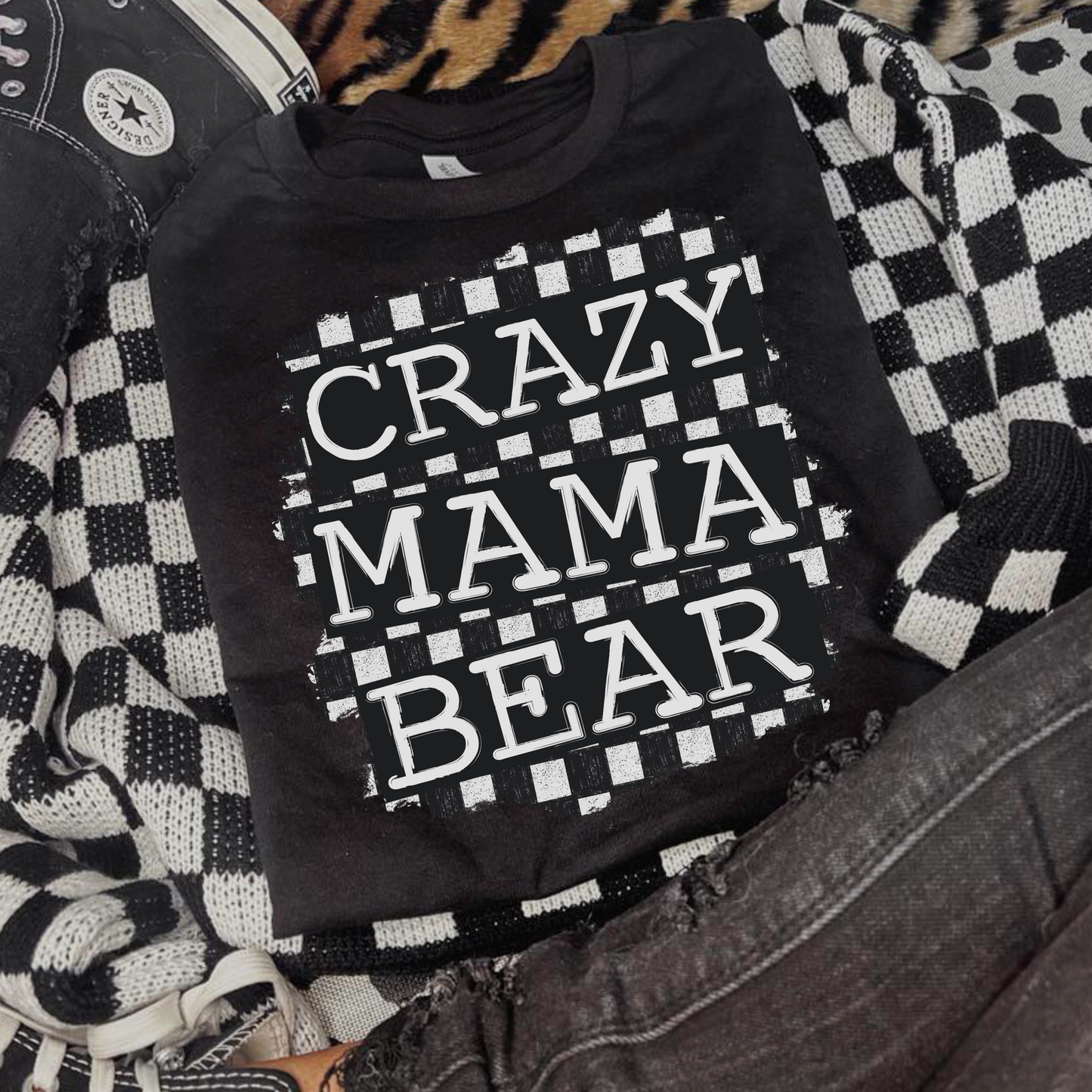 Crazy Mama Bear DTF Transfer