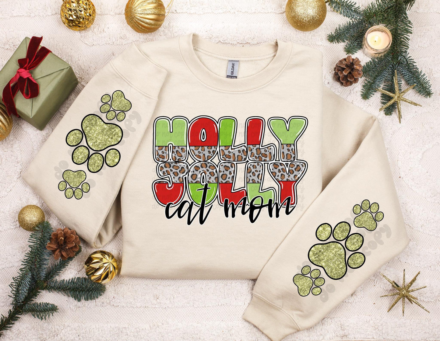 Holly Jolly Cat Mom