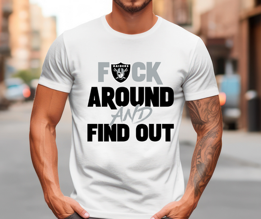 F Around and Find Out Raiders DTF Transfer