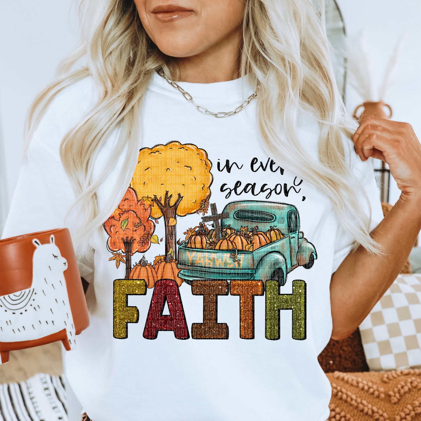 In Every Season Faith Faux Glitter