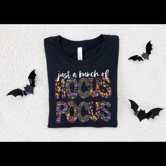 Just A Bunch Of Hocus Pocus Faux Embroidery