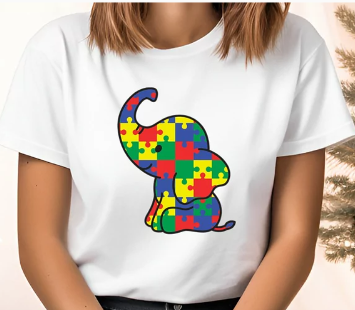 Autism Elephant DTF Transfer