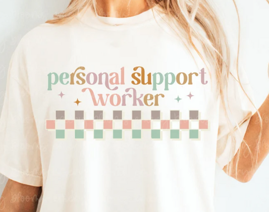 Personal Support Worker Checkered