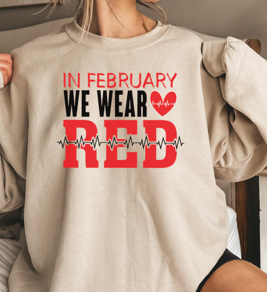 In February We Wear Red Heartbeat Black