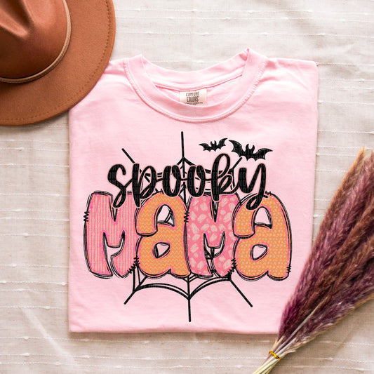 Spooky Mama Orange Pink