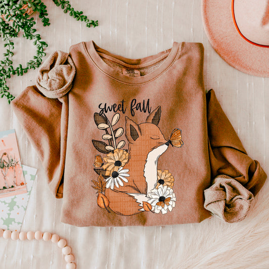 Sweet Fall Fox Floral