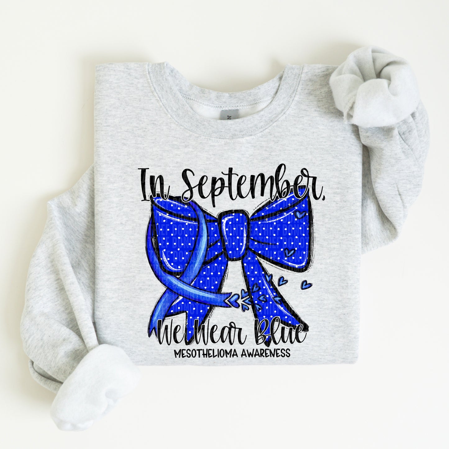 In September We Wear Blue Coquette Mesothelioma