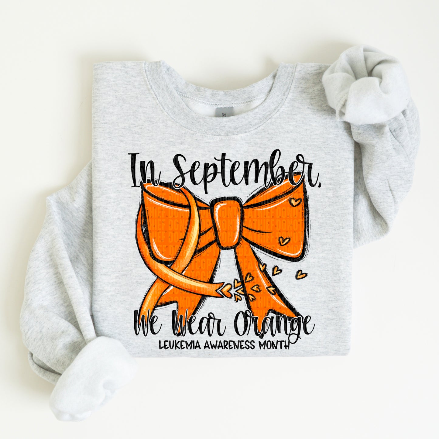 In September We Wear Orange Coquette Leukemia