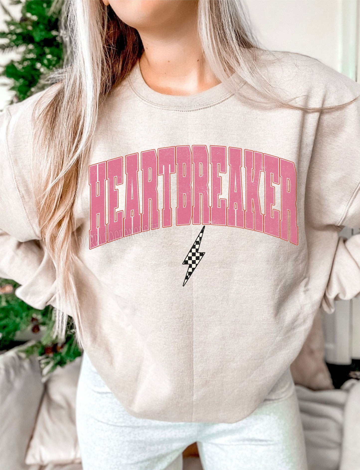 Heartbreaker Varsity Checkered Bolt