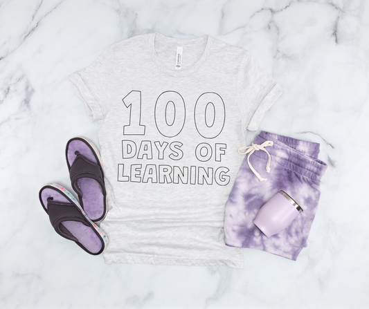 100 Days of Learning Coloring DTF Transfer