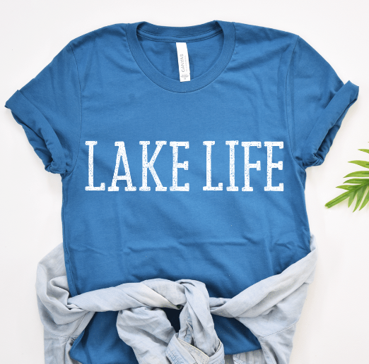 Lake Life Distressed DTF Transfer
